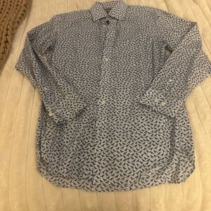 Bonobos Blue and White Patterned Shirt
